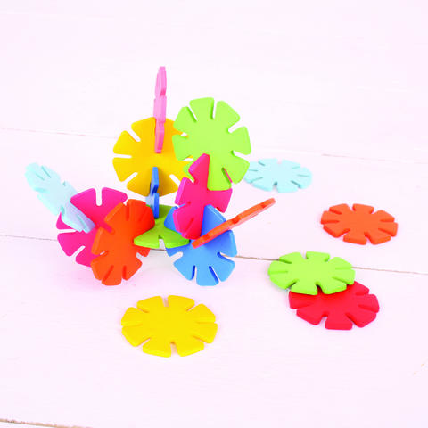 BIGJIGS Toys Set discuri colorate pentru construit