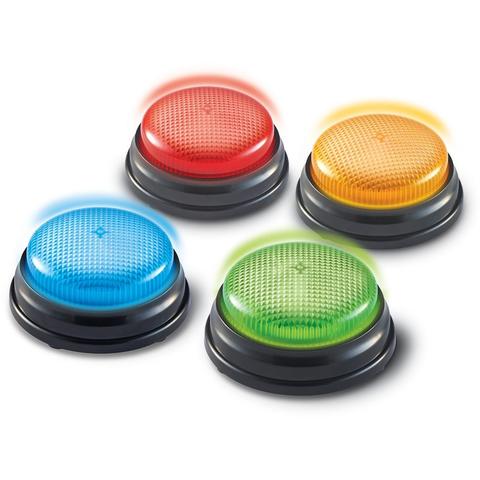 Learning Resources Sonerii cu lumini si sunete pentru raspuns - set 4 buc
