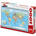 Dino Harta politica a lumii (1000 piese) - Puzzle
