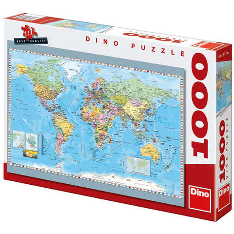 Dino Harta politica a lumii (1000 piese) - Puzzle