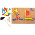 BIGJIGS Toys Set de creatie - Forme din lemn