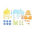 BIGJIGS Toys Set de construit din lemn - 51 piese