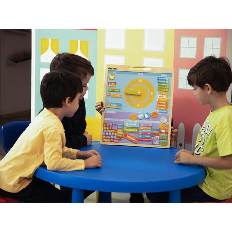 BIGJIGS Toys Calendar magnetic vremea - limba romana