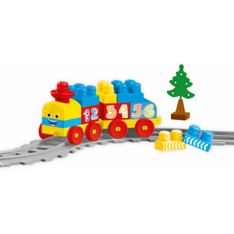 DOLU Set de constructii cu trenulet - 36 piese