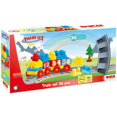 DOLU Set de constructii cu trenulet - 36 piese