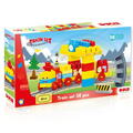 DOLU Set de constructii cu trenulet - 58 piese