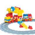 DOLU Set de constructii cu trenulet - 58 piese