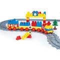 DOLU Set de constructii cu trenulet - 89 piese