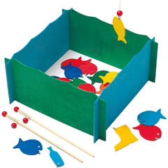 Set pescuit din lemn