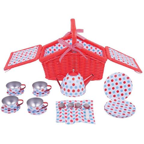 BIGJIGS Toys Setul meu de picnic cu buline