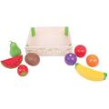 BIGJIGS Toys Cutiuta cu fructe din lemn
