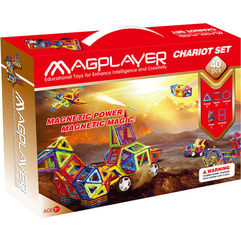 MAGPLAYER Joc de constructie magnetic - 40 piese