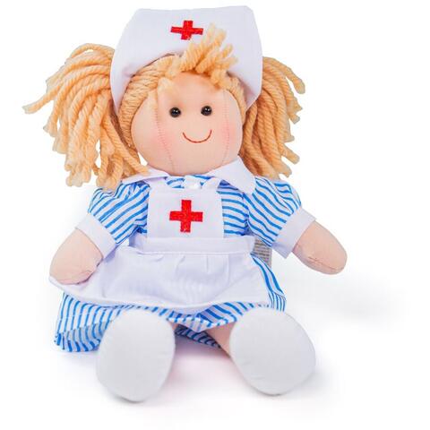 BIGJIGS Toys Papusa - Nurse Nancy