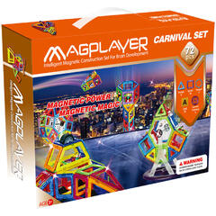Set de constructie magnetic - 72 piese
