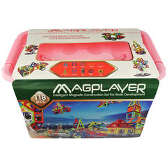 Joc de constructie magnetic - 118 piese