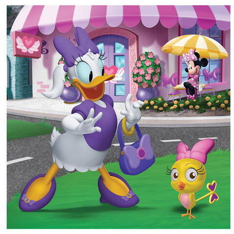 Dino Puzzle 3 in 1 - O zi cu Minnie (55 piese)