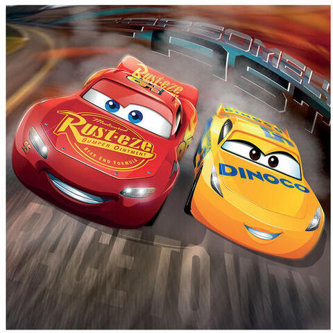 Dino Puzzle 3 in 1 - Cars 3: Cursa cea mare (3 x 55 piese)