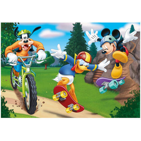Dino Puzzle 2 in 1 - Mickey campionul (2 x 77 piese)