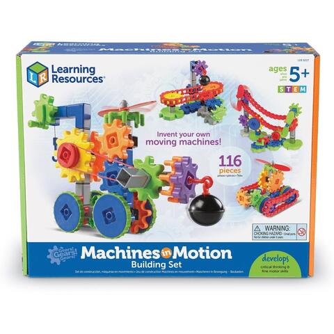 Learning Resources Set de constructie Gears! - Utilaje in miscare