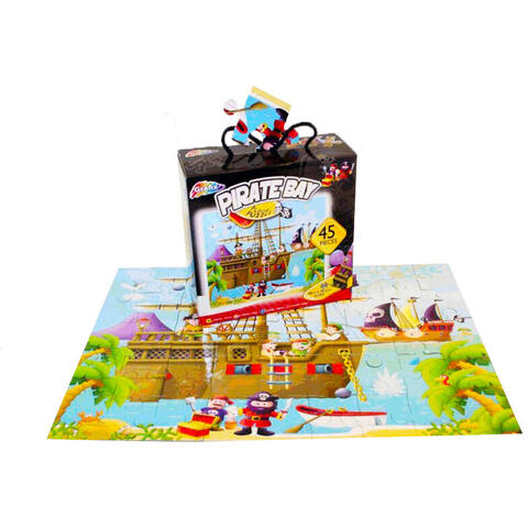 Grafix Puzzle de podea - Calatoria piratilor (45 piese)