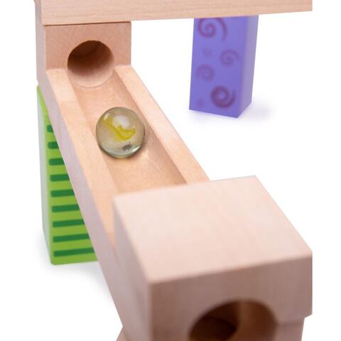 BIGJIGS Toys Marble Run din lemn