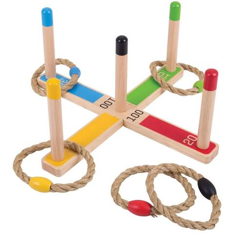 BIGJIGS Toys Joc de aruncat la tinta - Inele