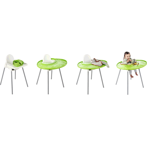 TIDY TOT Kit hranire - Baveta si tava (Curcubeu)