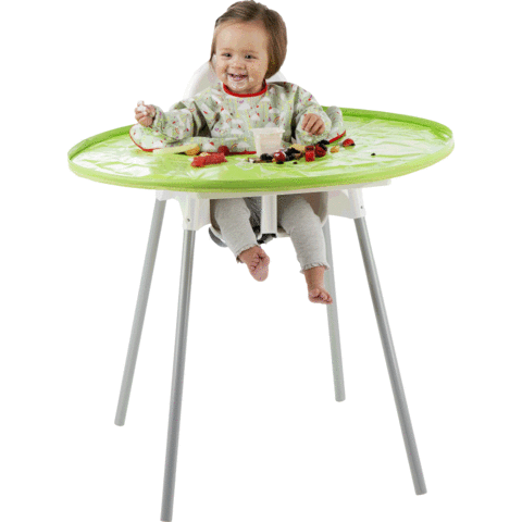 TIDY TOT Kit hranire - Baveta si tava (Curcubeu)