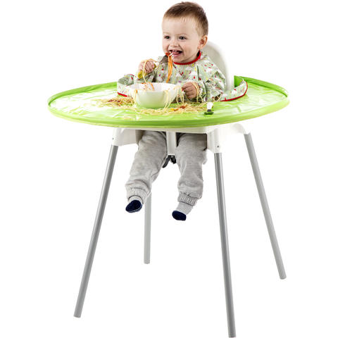 TIDY TOT Kit hranire - Baveta si tava (Curcubeu)