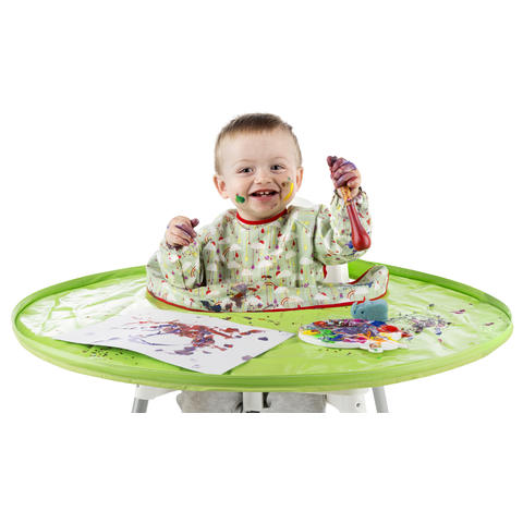TIDY TOT Kit hranire - Baveta si tava (Curcubeu)