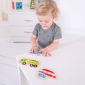 BIGJIGS Toys Puzzle - mijloace de transport (8 piese)