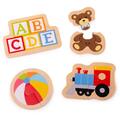 BIGJIGS Toys Puzzle din lemn - Jucarii (8 piese)