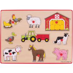 Puzzle din lemn incastru - Ferma