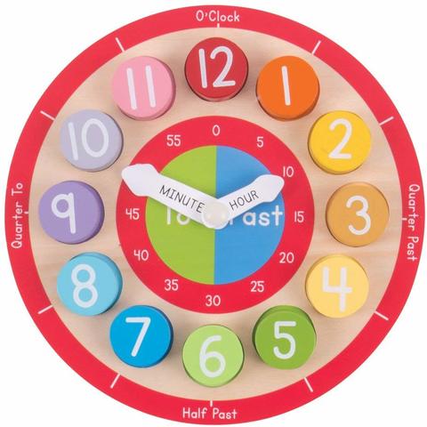 BIGJIGS Toys Ceas colorat din lemn