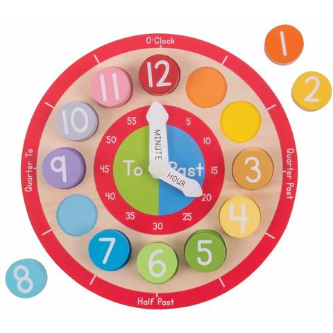 BIGJIGS Toys Ceas colorat din lemn