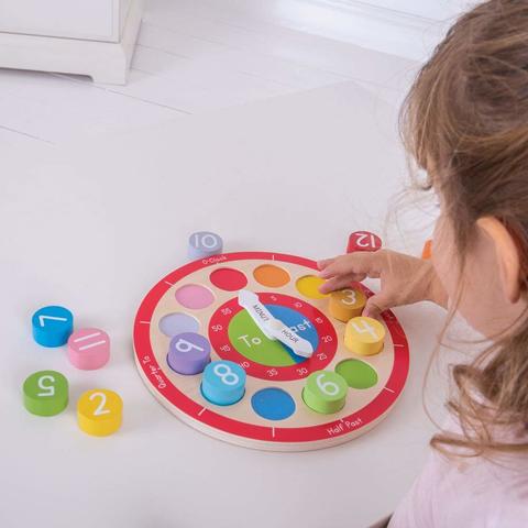 BIGJIGS Toys Ceas colorat din lemn