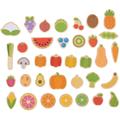 BIGJIGS Toys Set magnetic - Fructe si Legume