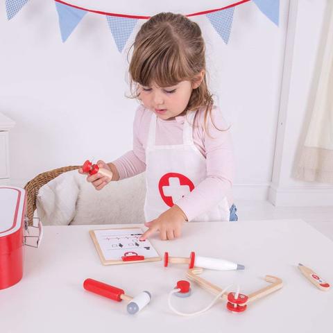 BIGJIGS Toys Setul micutului doctor