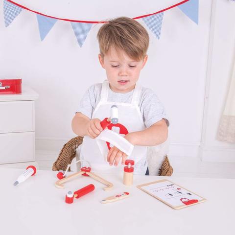 BIGJIGS Toys Setul micutului doctor
