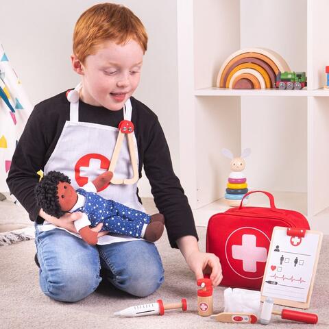 BIGJIGS Toys Setul micutului doctor