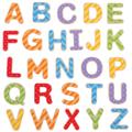 BIGJIGS Toys Set litere magnetice de tipar - 49 piese