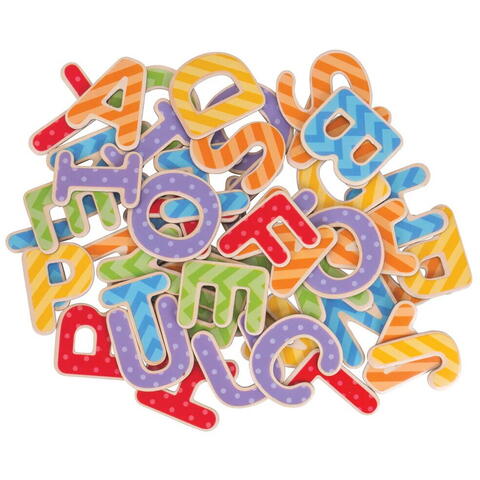 BIGJIGS Toys Set litere magnetice de tipar - 49 piese