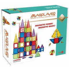 Set de constructie magnetic - 70 piese