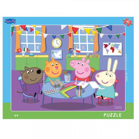 Dino Puzzle cu rama - Purcelusa Peppa (40 piese)