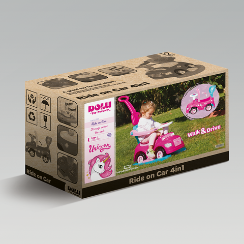 DOLU Masinuta 4 in 1 - Step car Unicorn