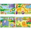 Galt Set 4 puzzle-uri Jungla (12, 16, 20, 24 piese)