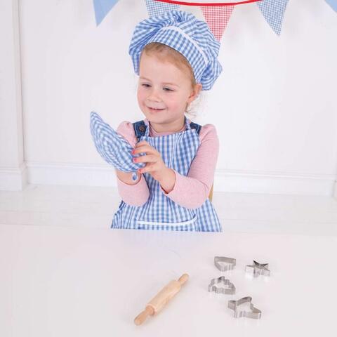 BIGJIGS Toys Set sortulet si accesorii - Albastru