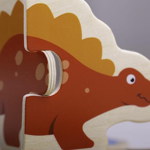 BIGJIGS Toys Puzzle din lemn - Dinozauri