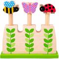 BIGJIGS Toys Jucarie din lemn Pop-Up - In gradina