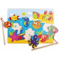 BIGJIGS Toys Joc de pescuit magnetic - Animalutele marine